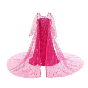 Kids Elsa Frozen Inspired Girls Dress Sequin