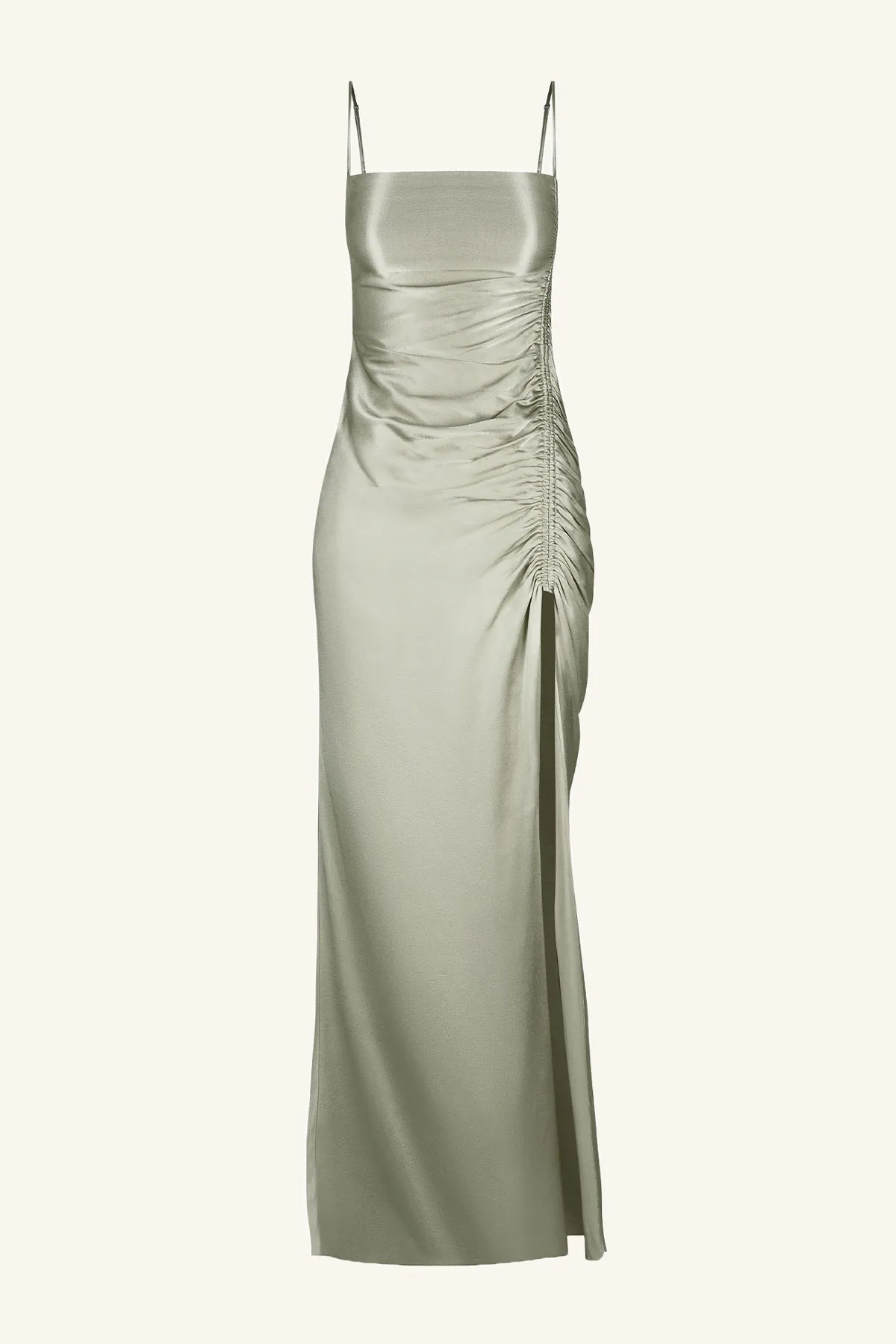 LA LUNE RUCHED MAXI DRESS - SAGE