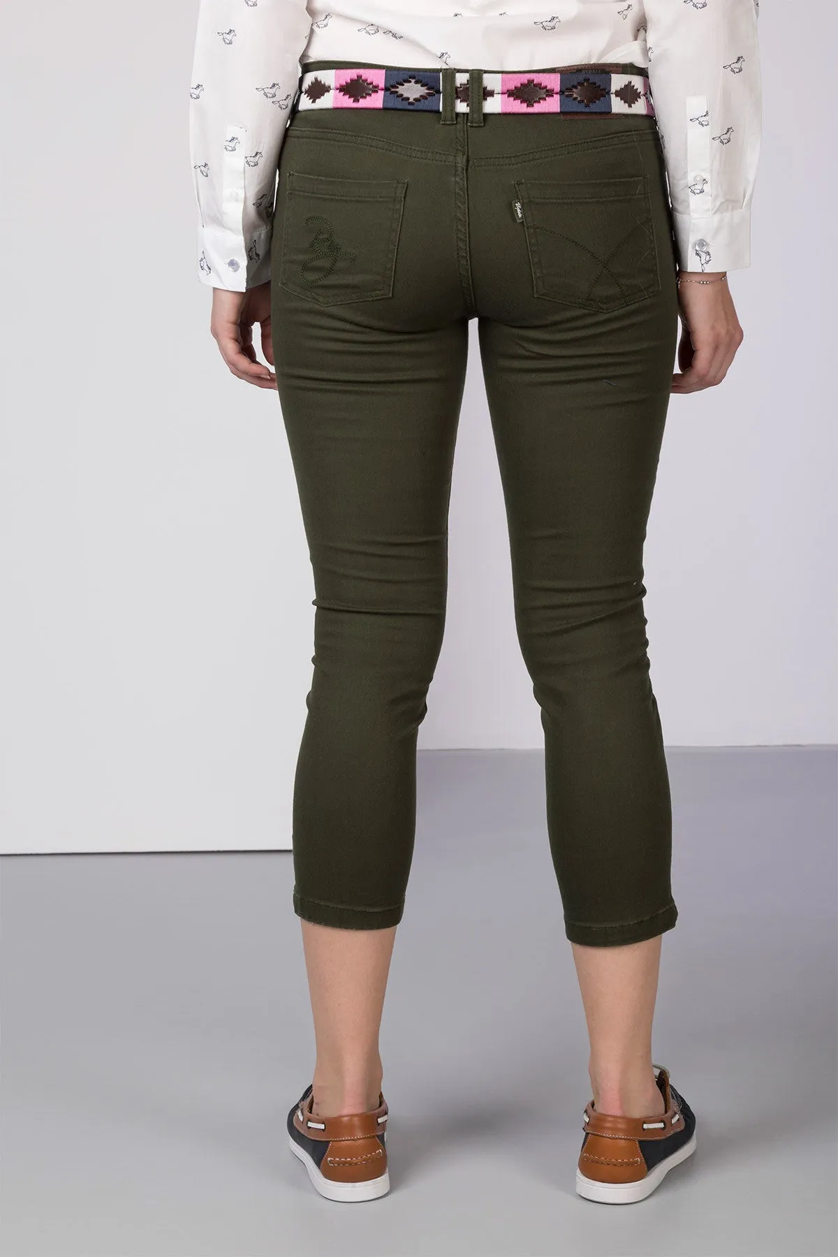 Ladies Skinny Cropped Jeans - Portia