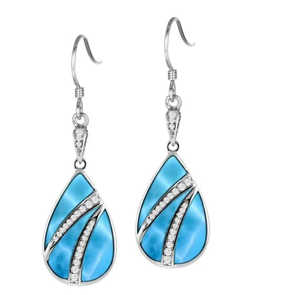 Larimar Divided Waters Earrings