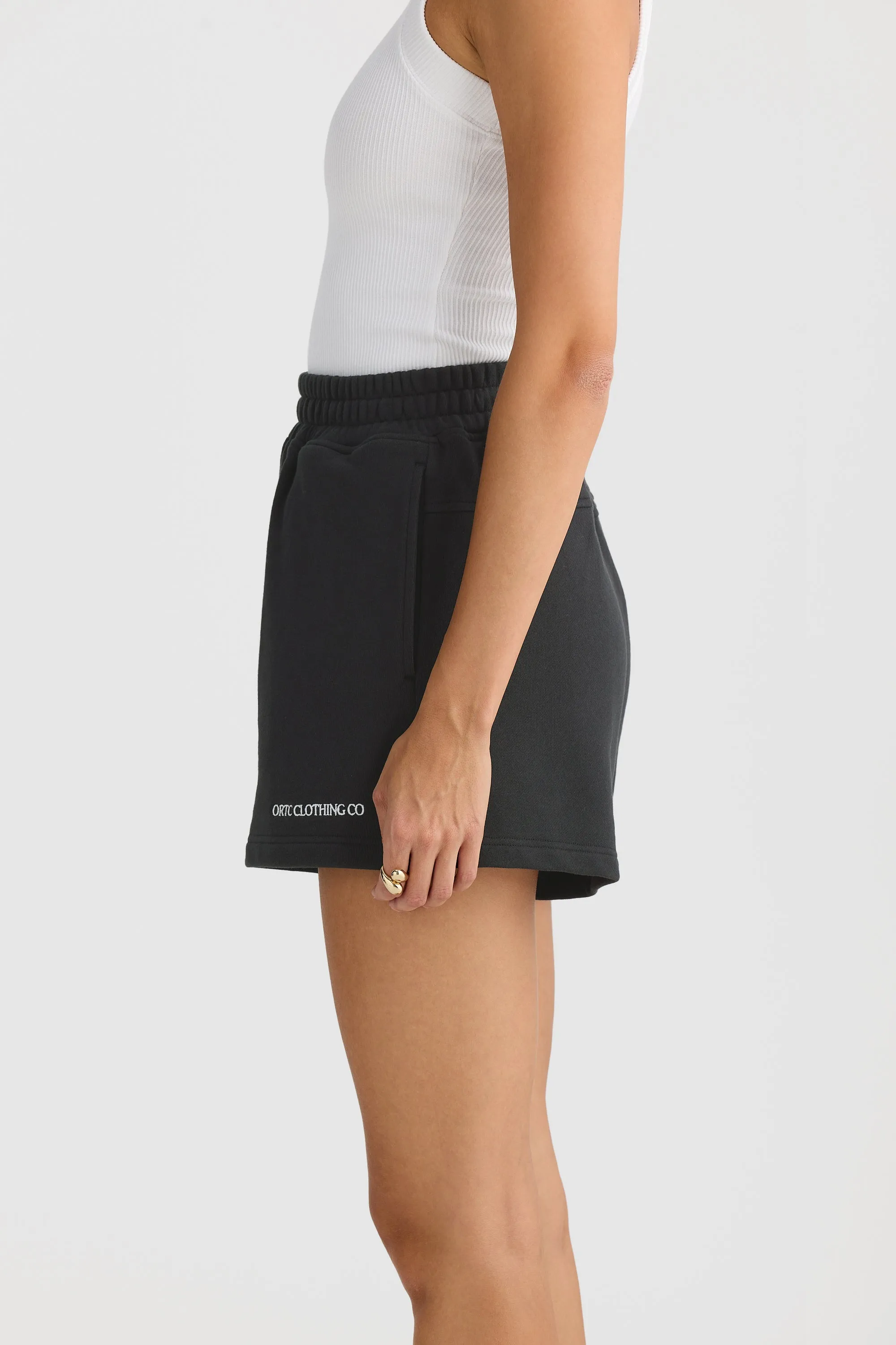 Lena Lounge Shorts Washed Black