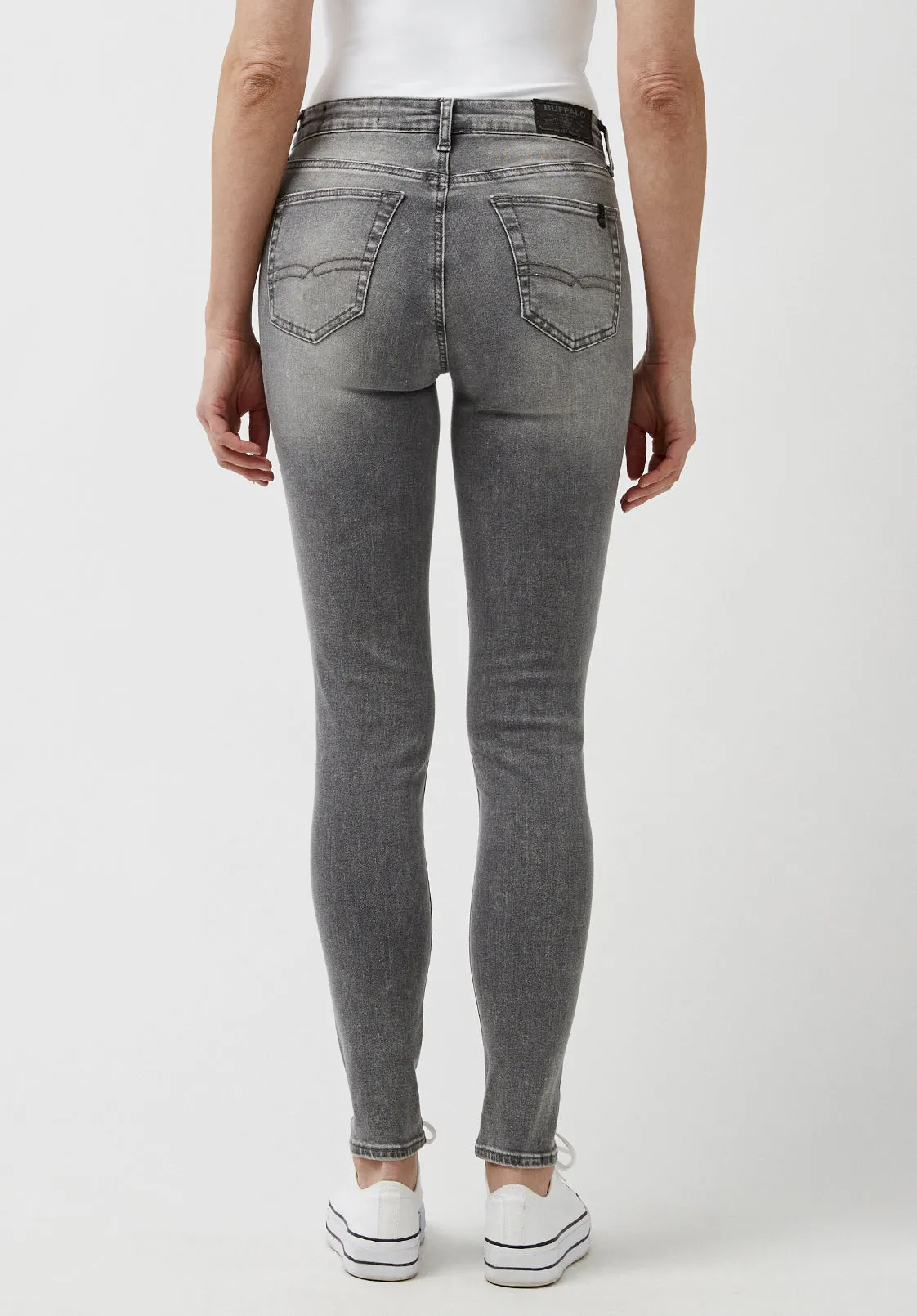 Mid Rise Skinny Alexa Women's Jeans in Light Carbon Grey - BL15671