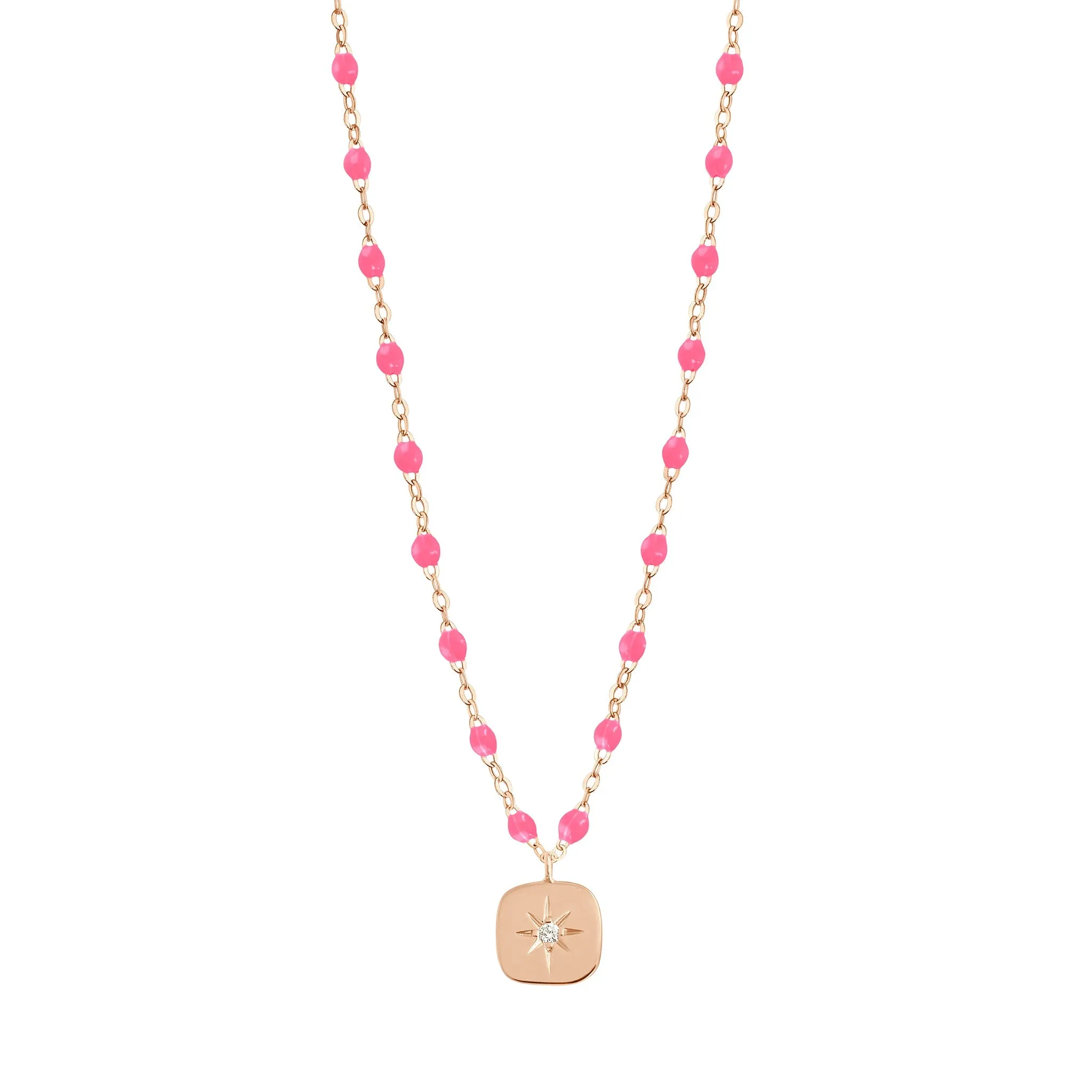 Miss Gigi Pink diamond necklace, Rose Gold, 16.5"