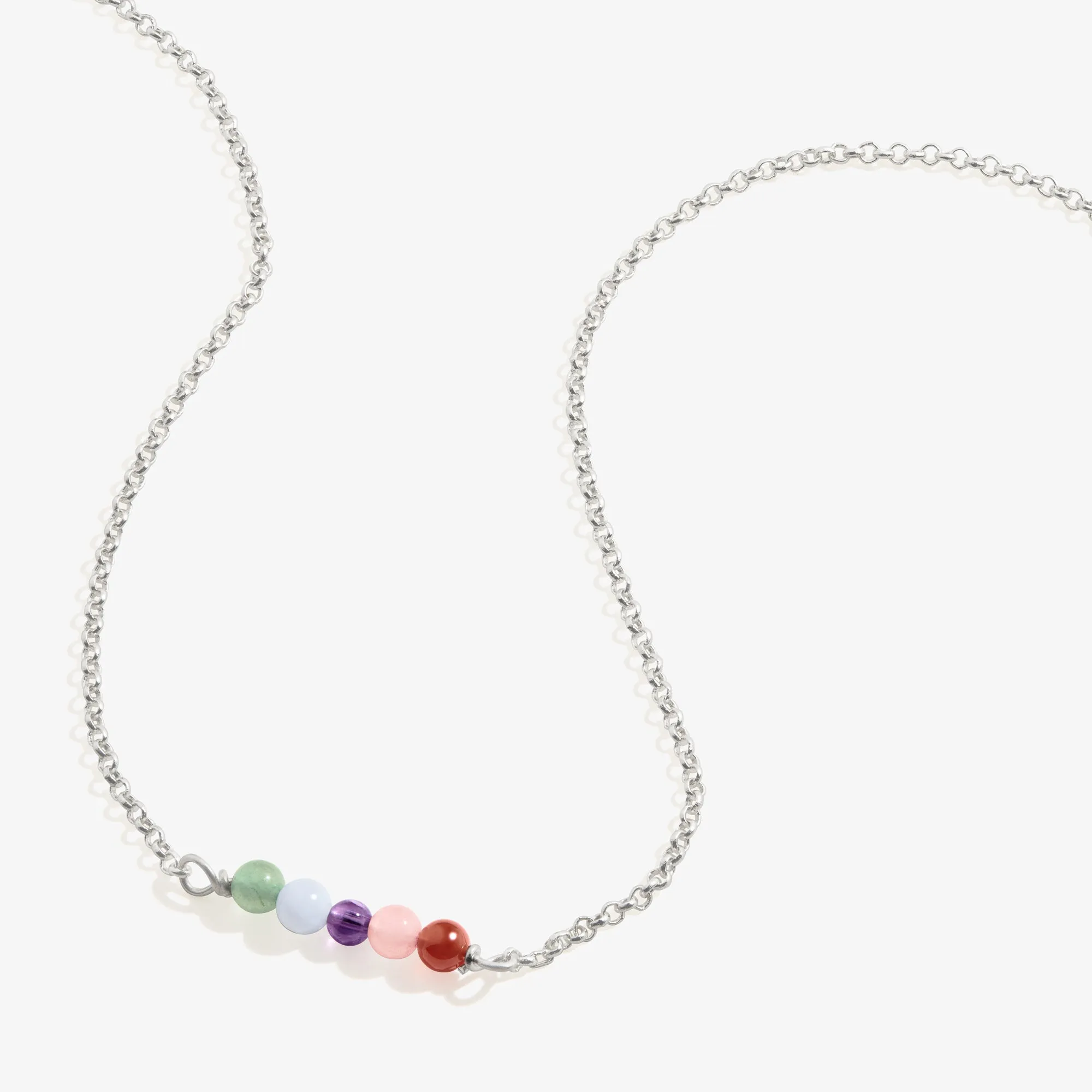 Multi-Gemstone Chain Necklace