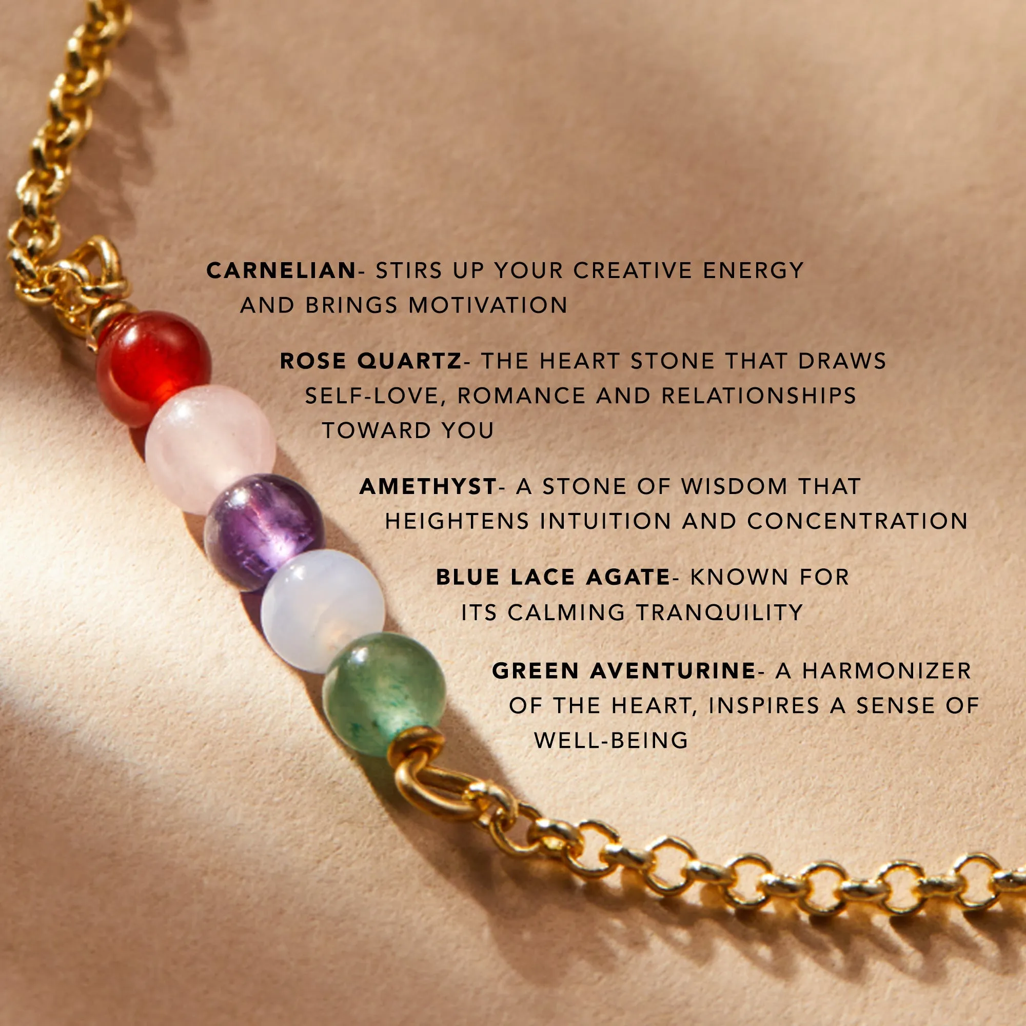 Multi-Gemstone Chain Necklace