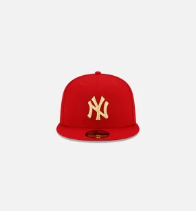 New York Yankees State Fruit 59FIFTY Fitted Cap Mens Hat - Red