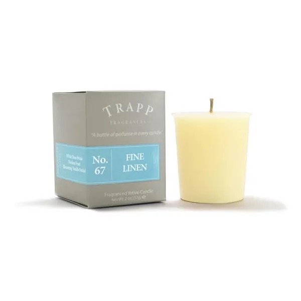 No. 67 Fine Linen - 2oz. Votive Candle