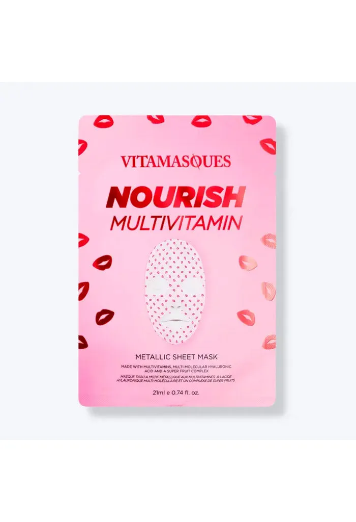 Nourish Multivitamin Metallic Face Sheet Mask