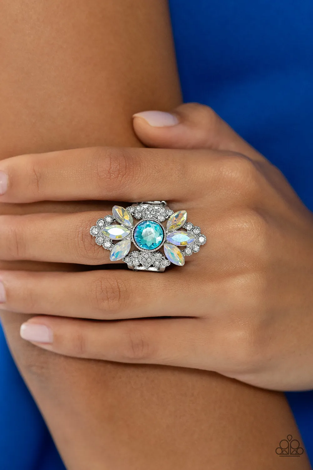 Paparazzi GLISTEN Here! Blue Exclusive Ring