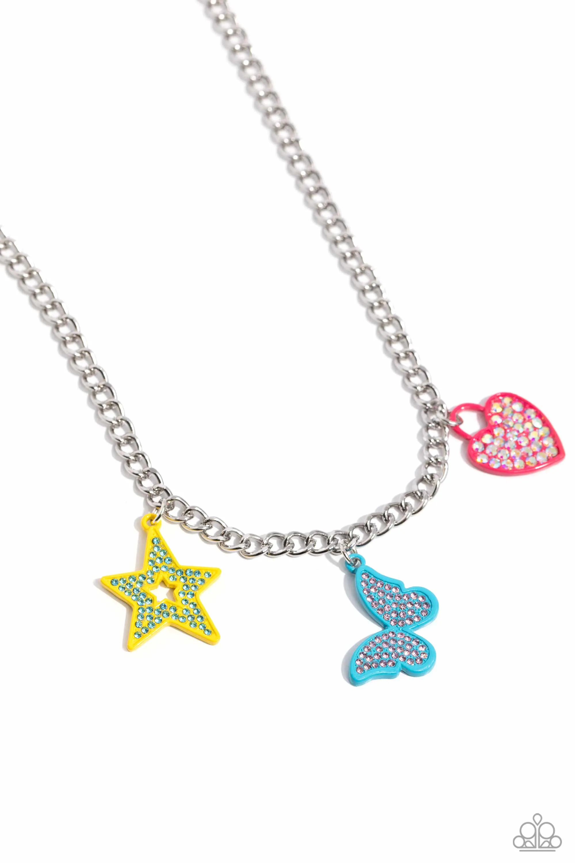 Paparazzi Sensational Shapes Multi Necklace & Earring Set