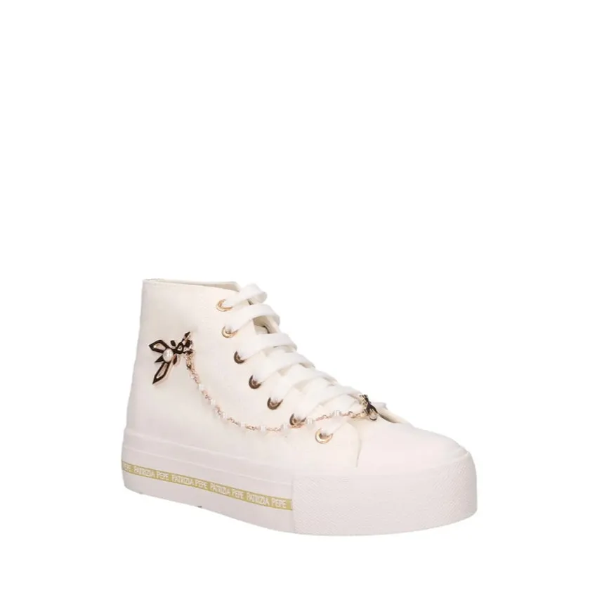 PATRIZIA PEPE SNEAKERS PPJ258 BIANCO TESSUTO