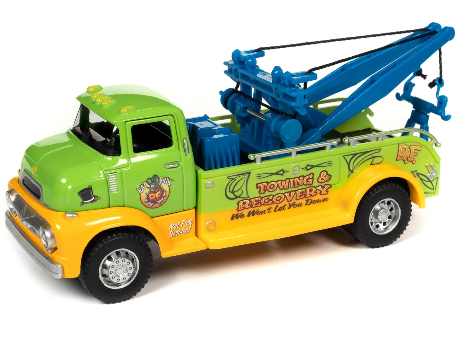 "Rat Fink Towing & Recovery" Garage and Tow Truck Diorama Set for 1/32 Scale Models by Auto World