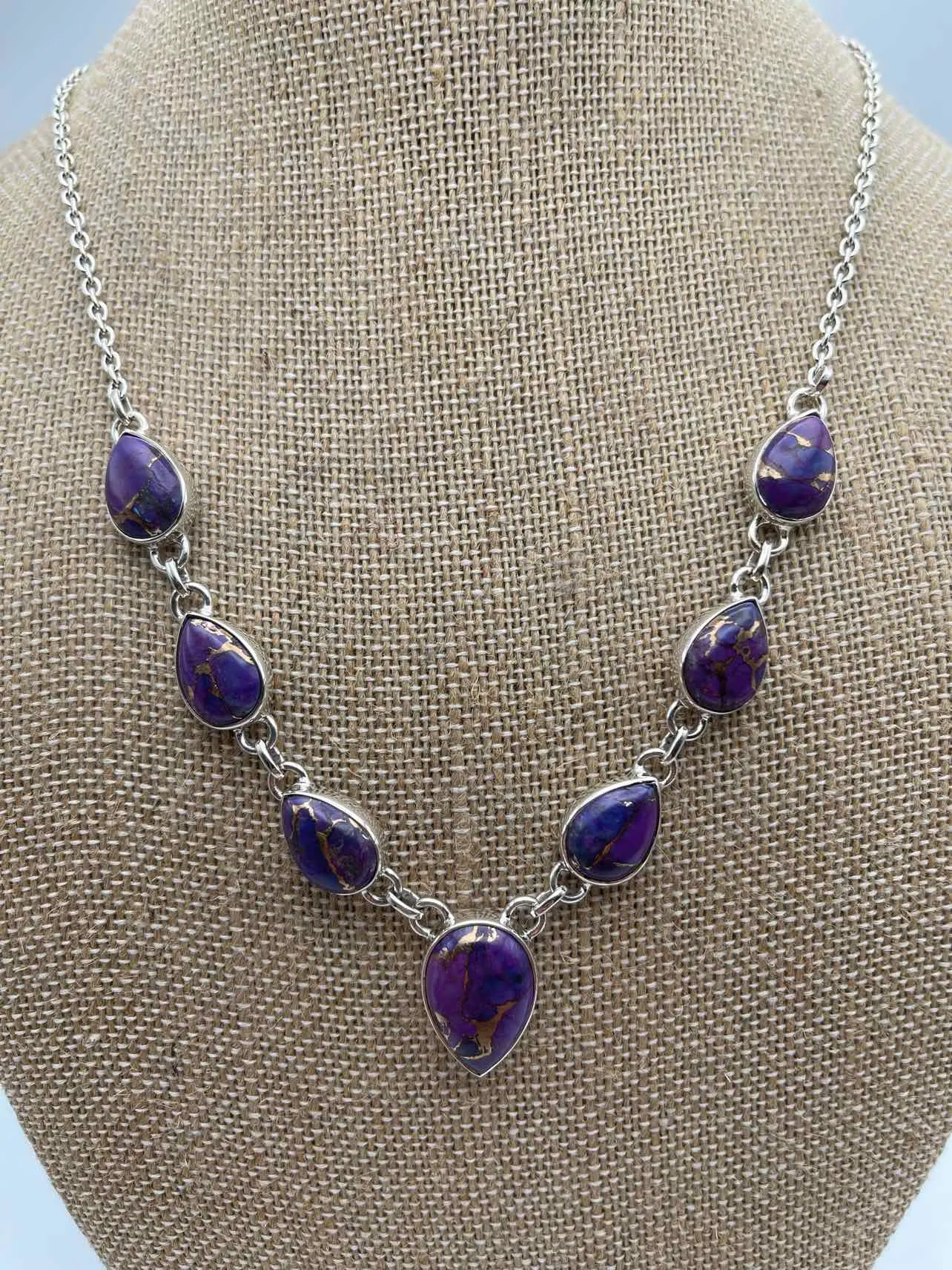 Ross-Simons Purple/Silver Gemstone Sterling Silver Jewelry W/ BOX!!! Necklace