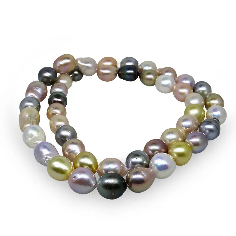 Summertime Multi-Colored Pearl Strand