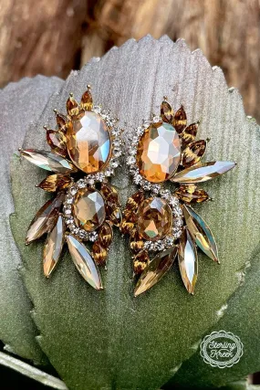 The Gold monarch earrings