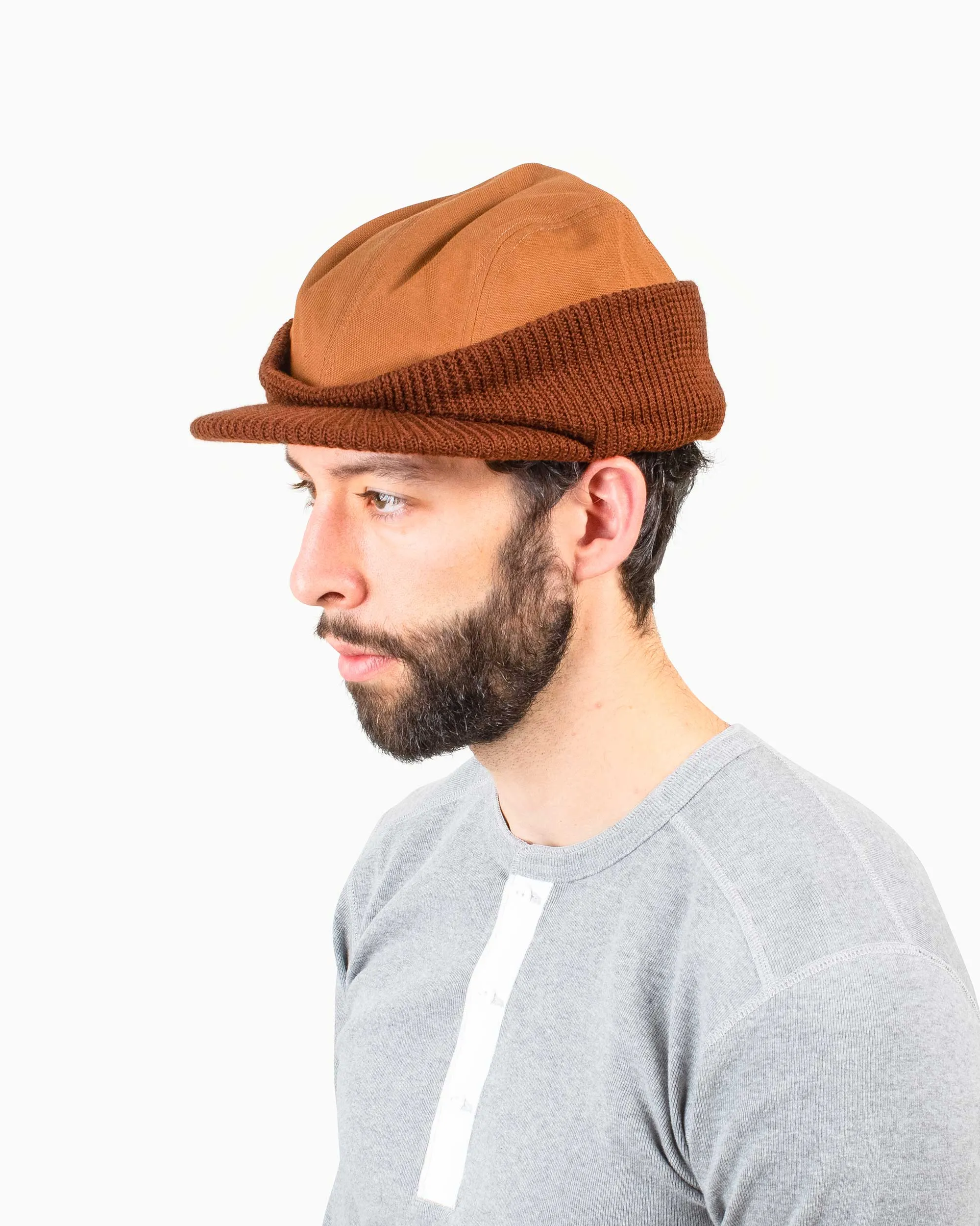 The Real McCoy's 8HU Blizzard Cap Brown