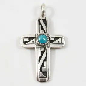 Turquoise Cross Pendant