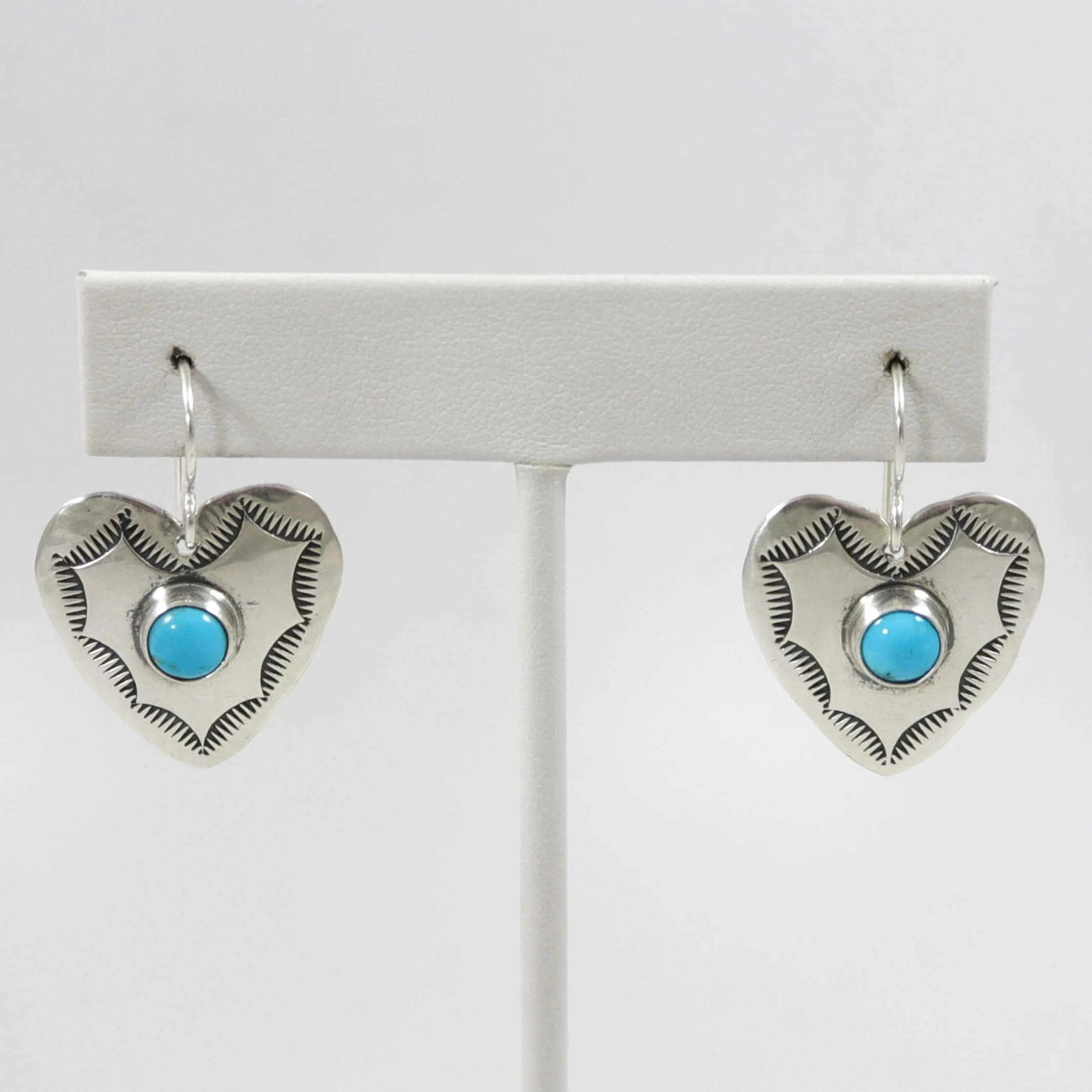 Turquoise Heart Earrings