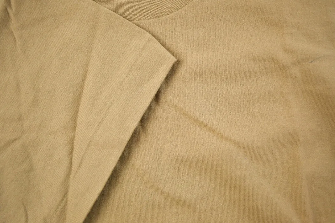 Vintage 1970s Fruit Of The Loom Blank Beige T Shirt / Vintage T Shirt / True Vintage / 70s / Vintage Blanks / Single Stitch / Made In USA