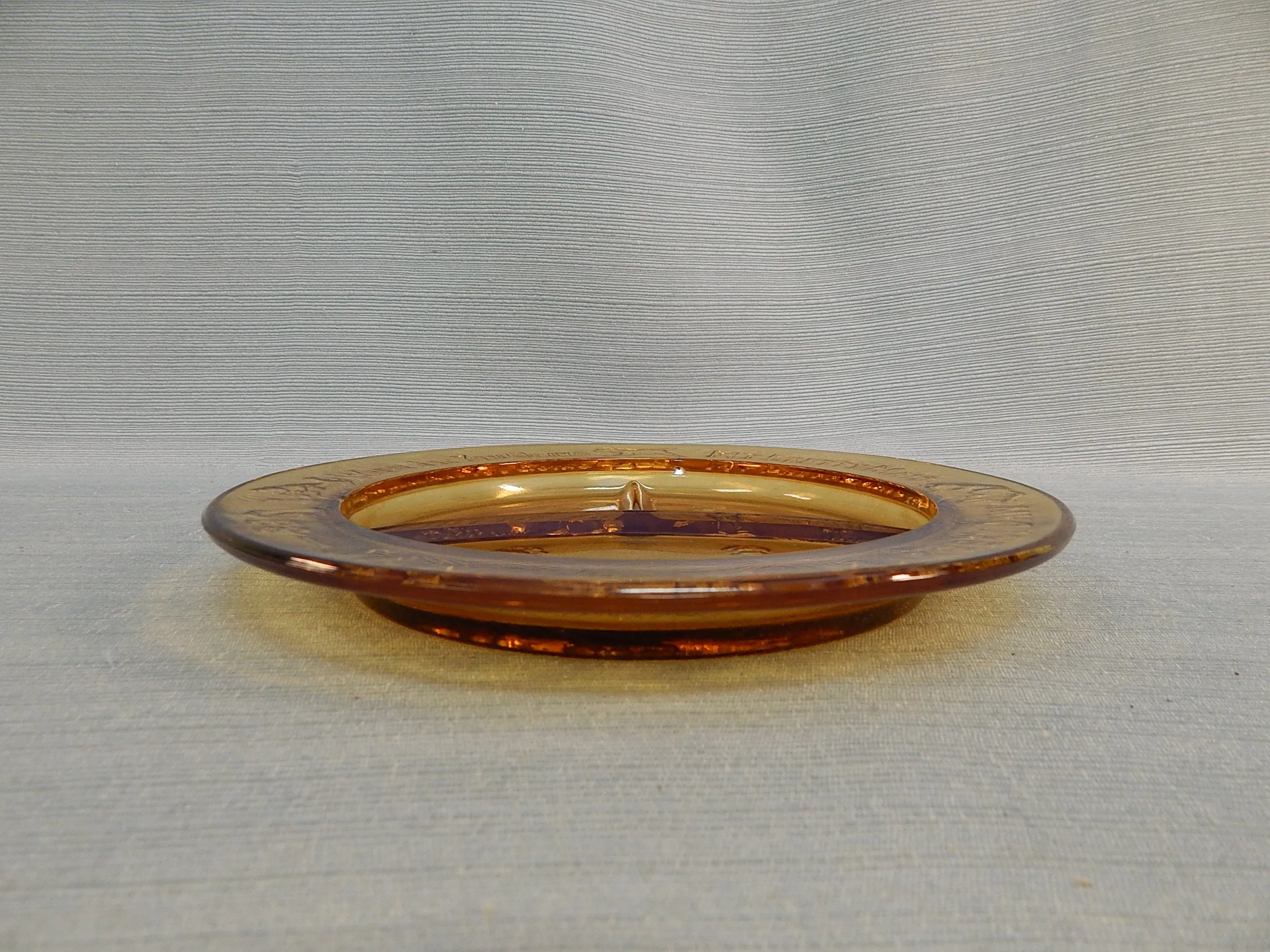 Vintage Amber Margery Daw Child's Plate